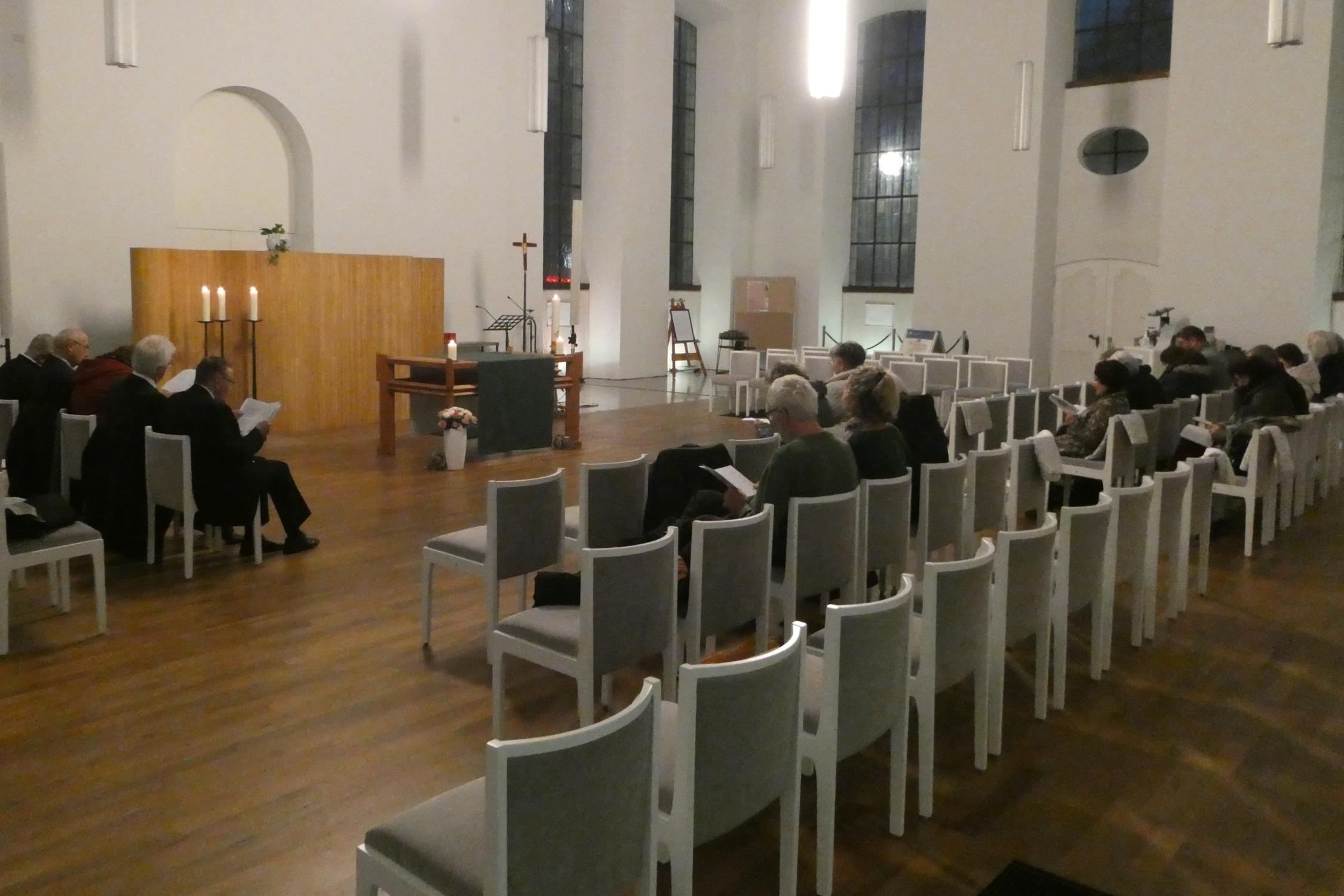 Gottesdienst zur ökumenischen FriedensDekade 2023 in der Saarbrücker Friedenskirche.