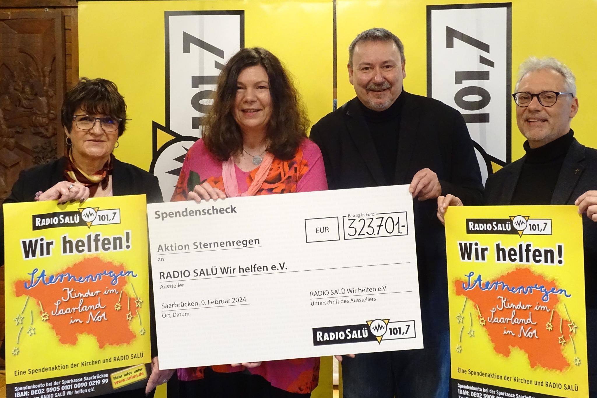 Durch Gelder der Spendenaktion 'Sternenregen' von Radio Salü und den Kirchen im Saarland werden saarländische Kinder und Familien in Not unterstützt.